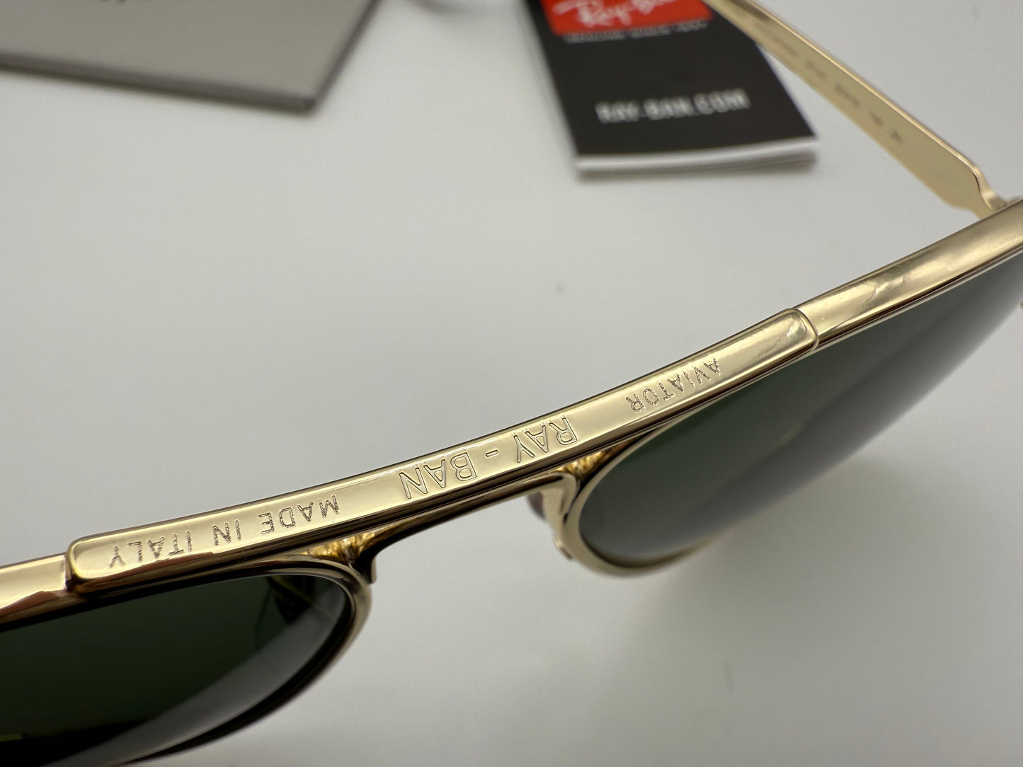 Ray-Ban Aviator Max 58mm Gold / G 15 001 / 31 Italy NEW