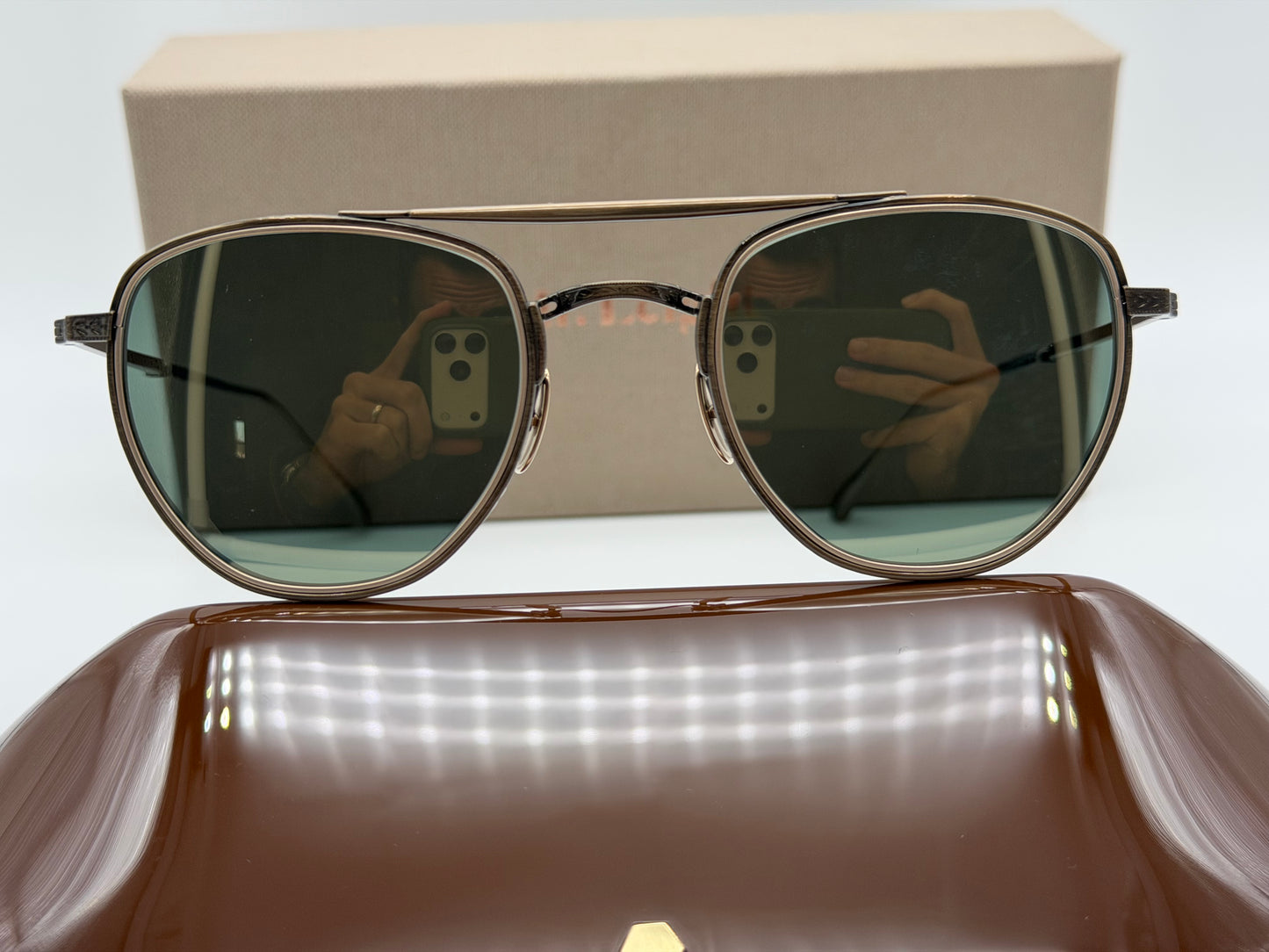 Mr. Leight Roku II 48mm Antique Gold Titanium / G15 Gold Mirror Japan NEW