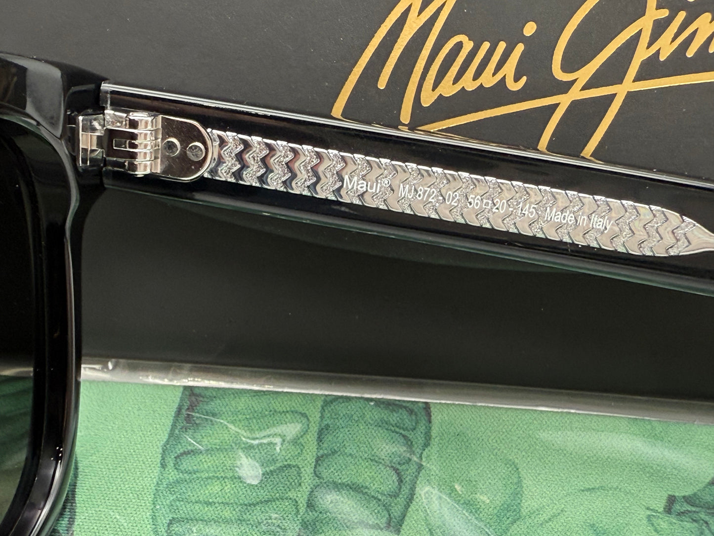 Maui Jim S Turns 56mm Black / Neutral Gray Polarized MJ 872-02 Italy NEW