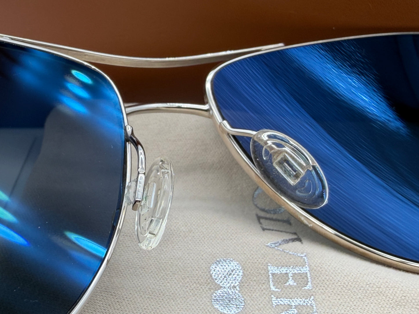 Oliver Peoples Benedict 59mm Silver / VFX Polarized Midnight Express OV1002-S 4132 Japan Preowned