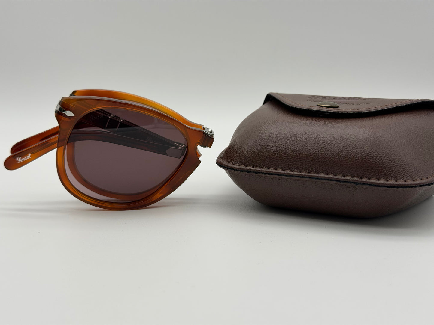 Persol 714 SM 54mm Terra DI Siena / Violet 96 / 53 Folding Steve McQueen limited Itlay NEW