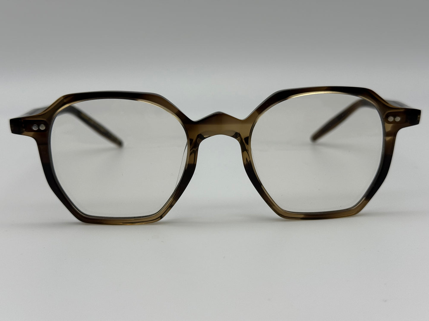 Oliver Peoples G. Ponti 5 47mm G.P Tortoise with G-15 / Gold  Clip Brown Antique Gold clip OV 5489 1713 Itlay NEW