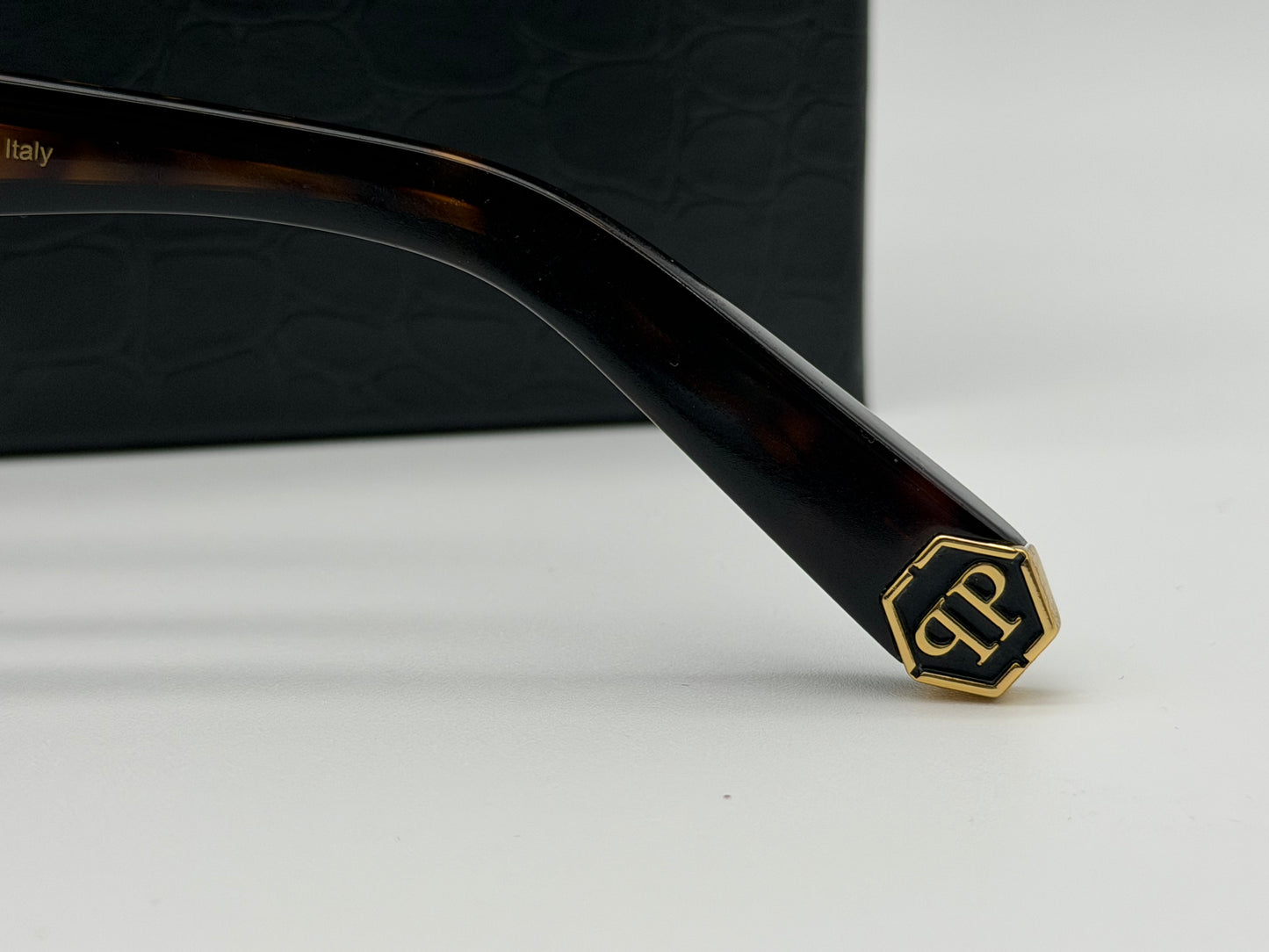 PHILIPP PLEIN Icon 56mm Dark Havana / Gray Lens SPP 108 0722 Italy NEW