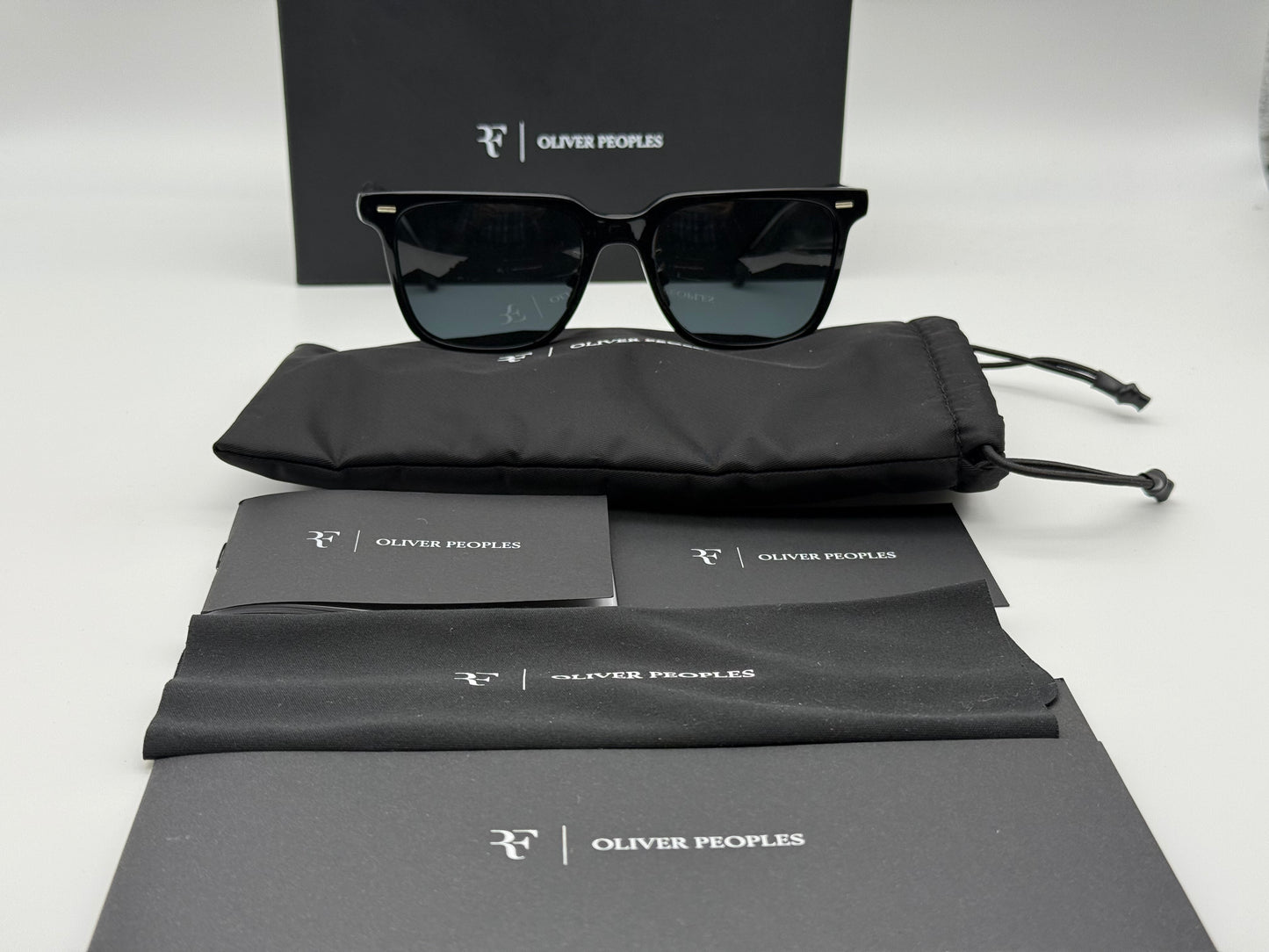 Oliver Peoples Mr. Federer II 52mm Black / Dark Slate OV 5592 149287 Itlay Open Box