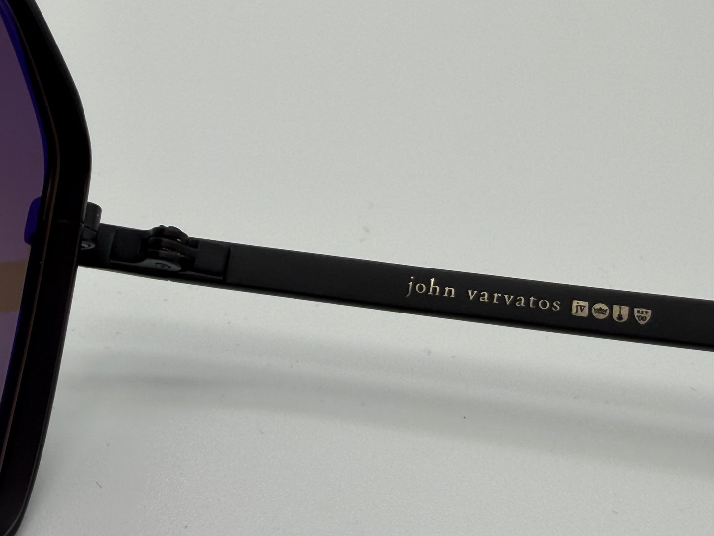 John Varvatos JV563 58mm Metal Matte Black / Brown Gradient Japan NEW