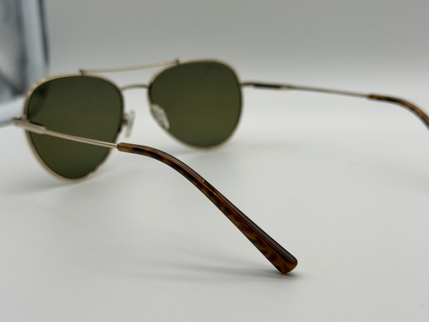 Serengeti Pete 58mm SS 599005 Polarized 555nm Photochromic Lens  Shiny Light Gold / Shiny Havana Tips Italy NEW