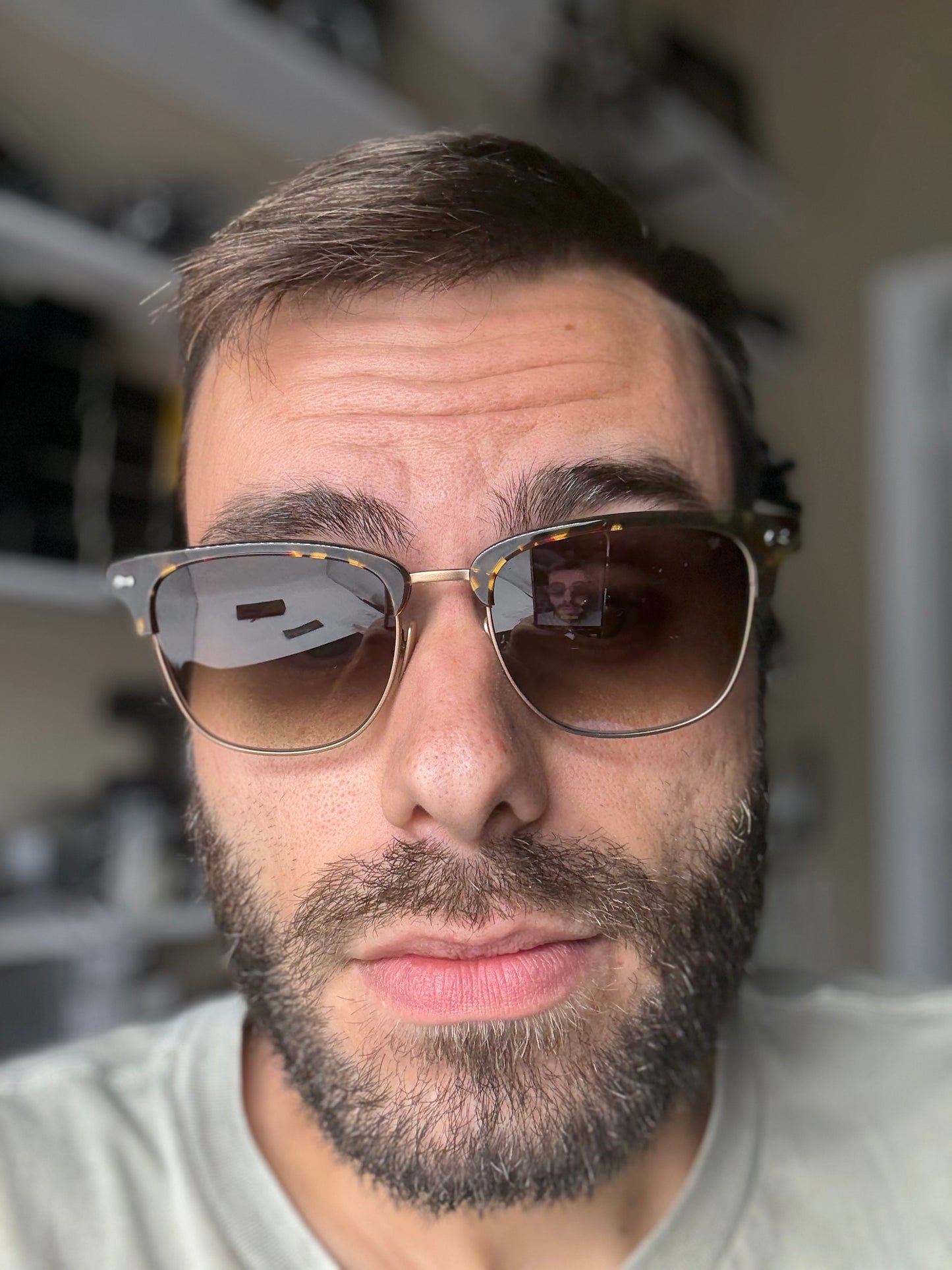 John Varvatos Browline 52mm Havana / Brown Gradient 52mm Japan Open Box