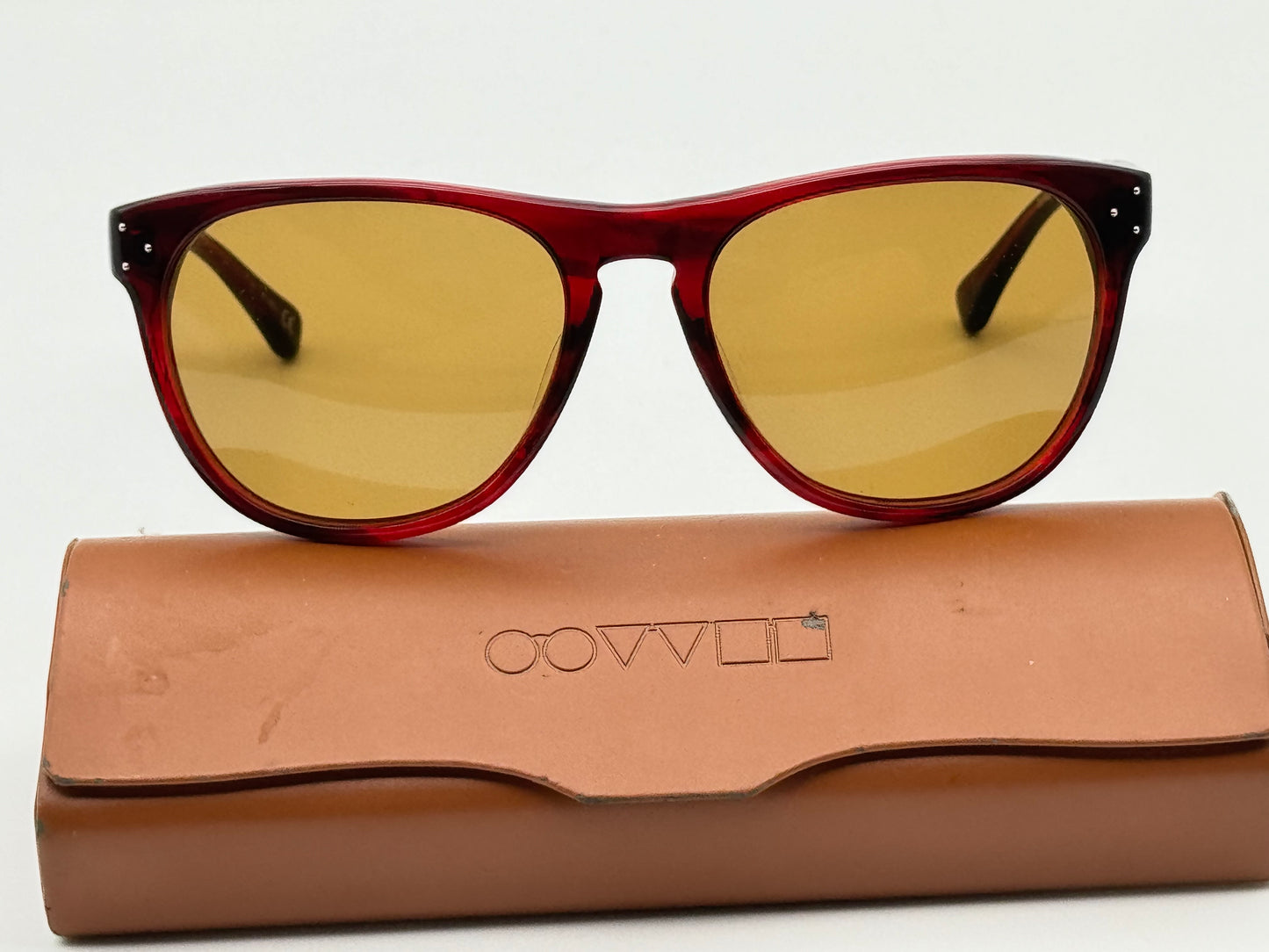 Oliver Peoples Daddy B 58mm OV 5091 1053/53 Red Havana Brown Lens Preowned RARE
