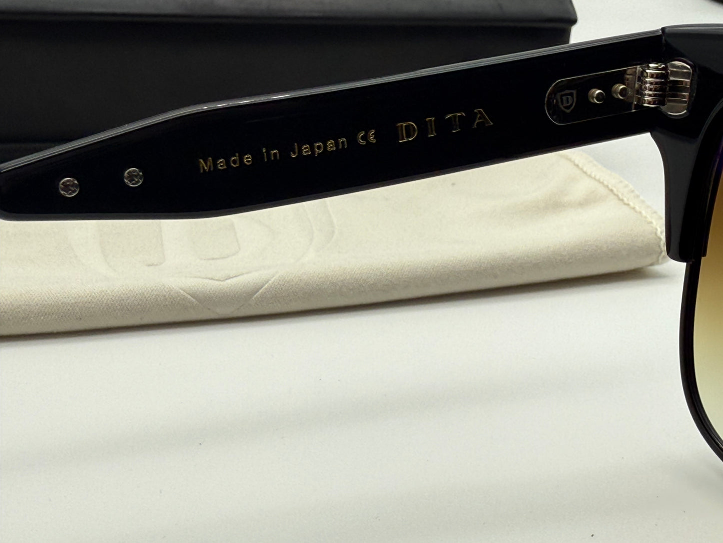 DITA Traveller 55mm Black / Iron Titanium Gold Gradient Japan NEW