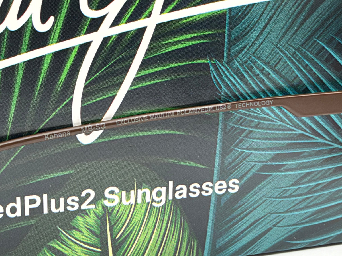 Maui Jim KAHANA 53mm Double Bridge Maui Rose Polarized / Shiny Brown Titanium MJ640 01 Japan NEW