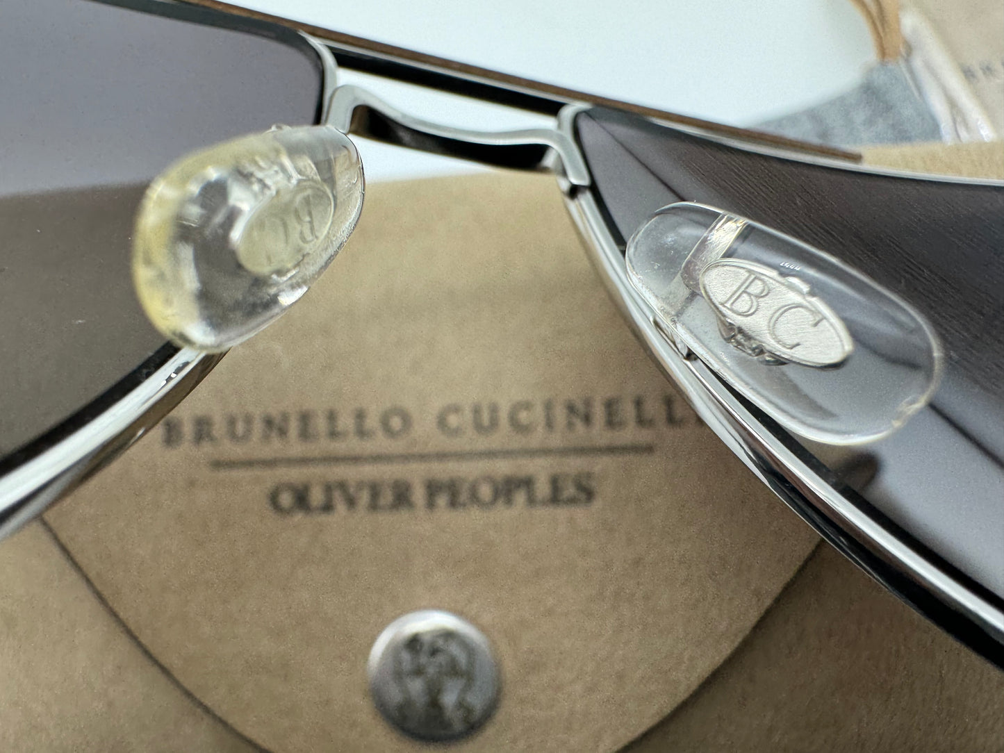 Oliver Peoples Brunello Cucinelli Moraldo 59mm OV 1317 st Silver Titanium Light Shale Gradient Japan NEW
