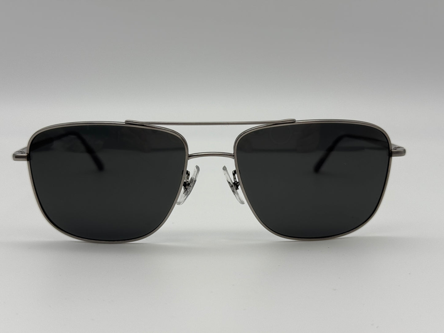 Oliver Peoples Shaefer VFX POLARIZED 55mm OV 1146 ST 504/7C Titanium Silver With Additional Blue Photochromic Lenses PREOWNED