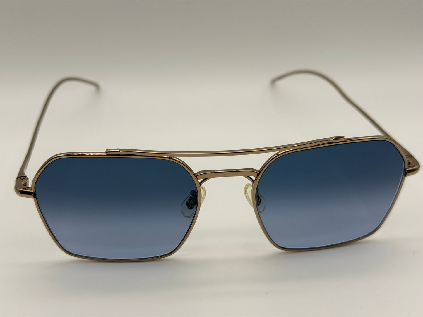 Oliver Peoples TK-15 53mm Gold Titanium / Marine Gradient Crystal Lens Japan Missing Box