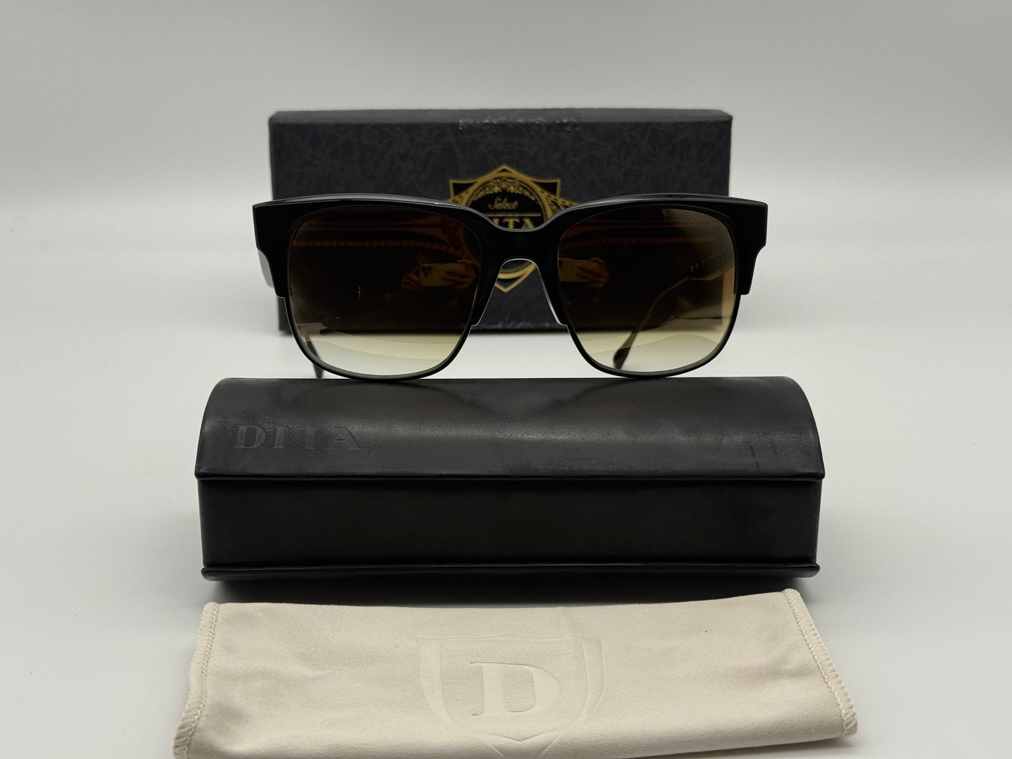 DITA Traveller 55mm Black / Iron Titanium Gold Gradient Japan NEW