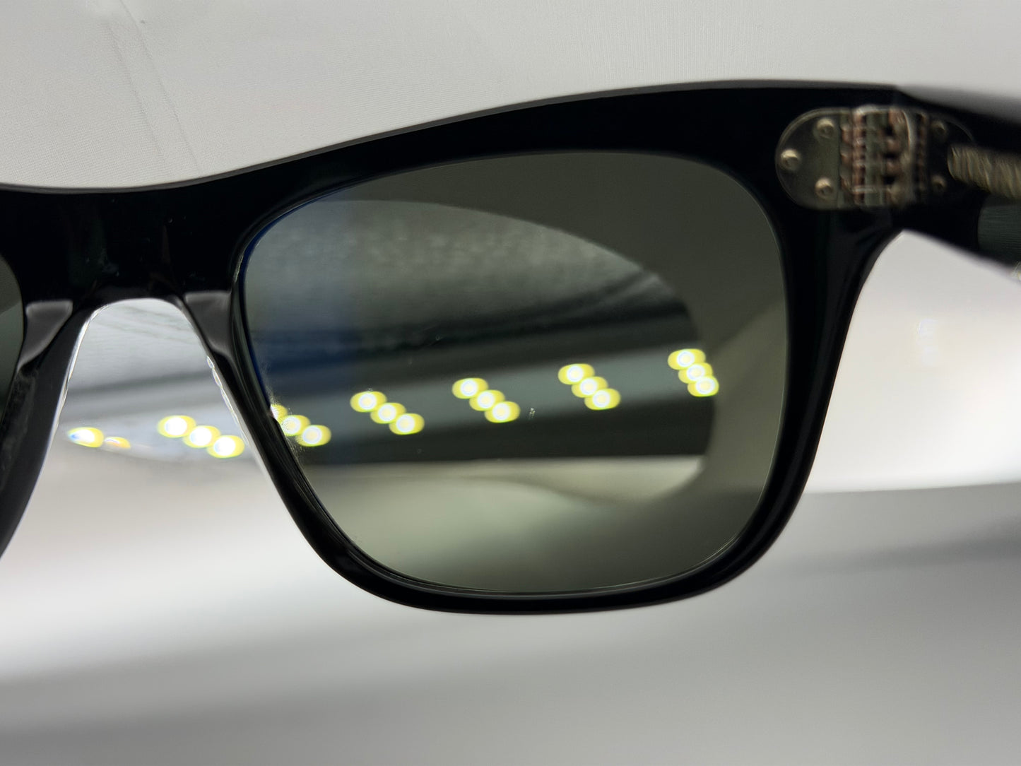 Oliver Peoples Jack Huston 52mm Black / Midnight Express Polarized VFX Glass Lenses OV 5302 1005P1 Italy Preowned