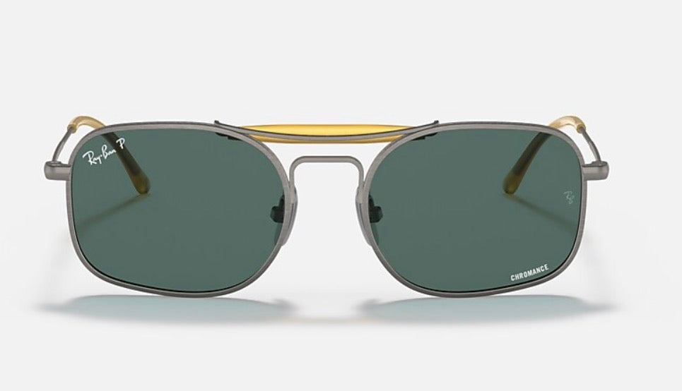 Ray-Ban Titanium RB 8062 Matte Gray / Light Blue Classic Chromance Polarized 92083R Japan NEW