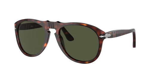Persol PO 649 54mm Green / Havana 24 / 31 Italy NEW