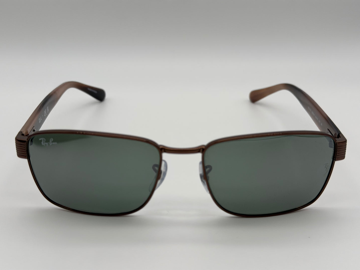 Ray-Ban RB 3750 59mm Copper / Silver Mirror Green Glass Lens 9259 / 40 NEW
