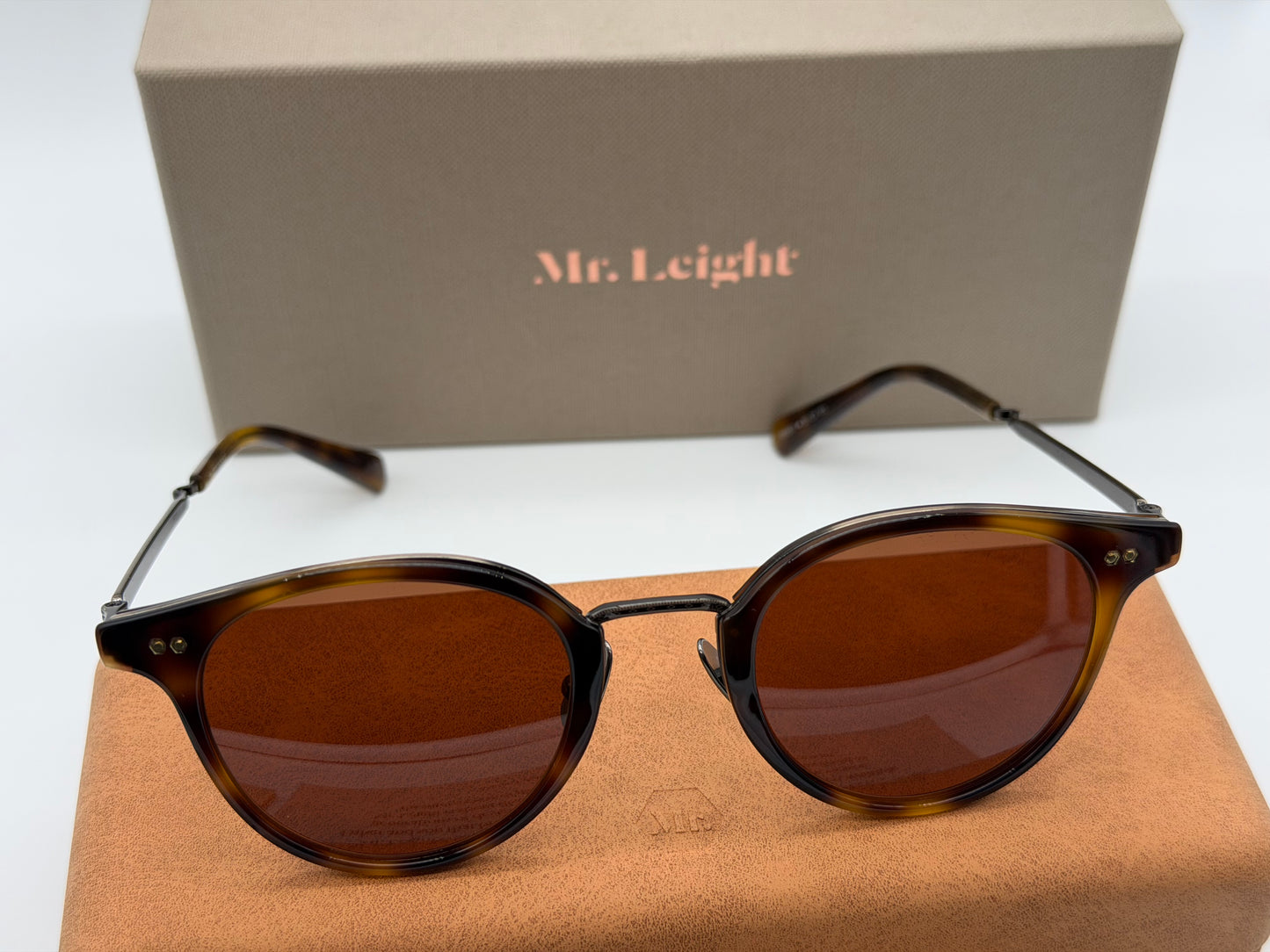 Mr. Leight Marmont Combo 46mm Yellowjacket Tortoise / Molasses ML4038-46-YJKT-ATGMO Japan NEW