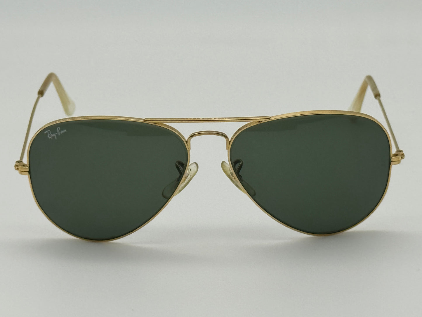 Ray-Ban Vintage Aviator B&L 58mm Gold G 15 none polarized lens Preowend