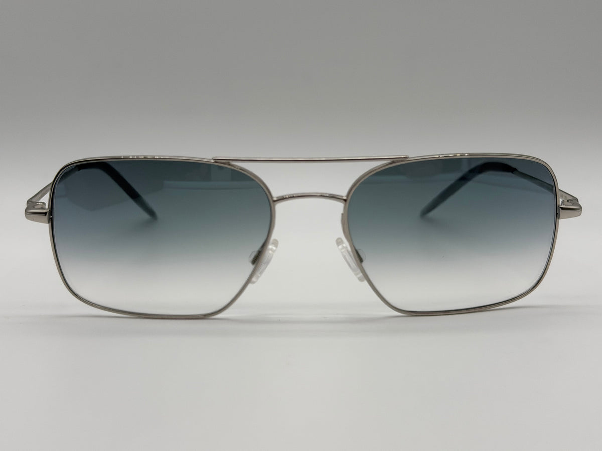 Oliver Peoples Victory II 55mm Silver Metal / Ocean Gradient Crystal Glass OV 1373 503670 Italy Missing Box
