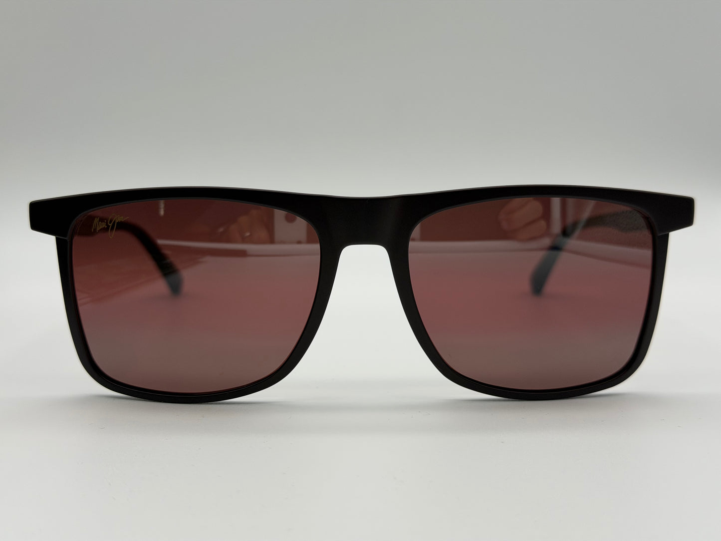 Maui-Jim MAKAMAE 56mm Matte Burgundy / Maui Rose STG Glass open Box