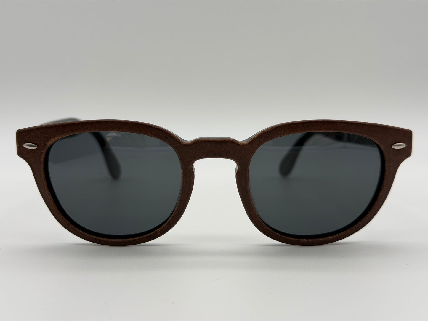 Oliver Peoples BERLUTI Sheldrake Leather 49mm OV5036Q Black Brown 160387 Italy Preowned