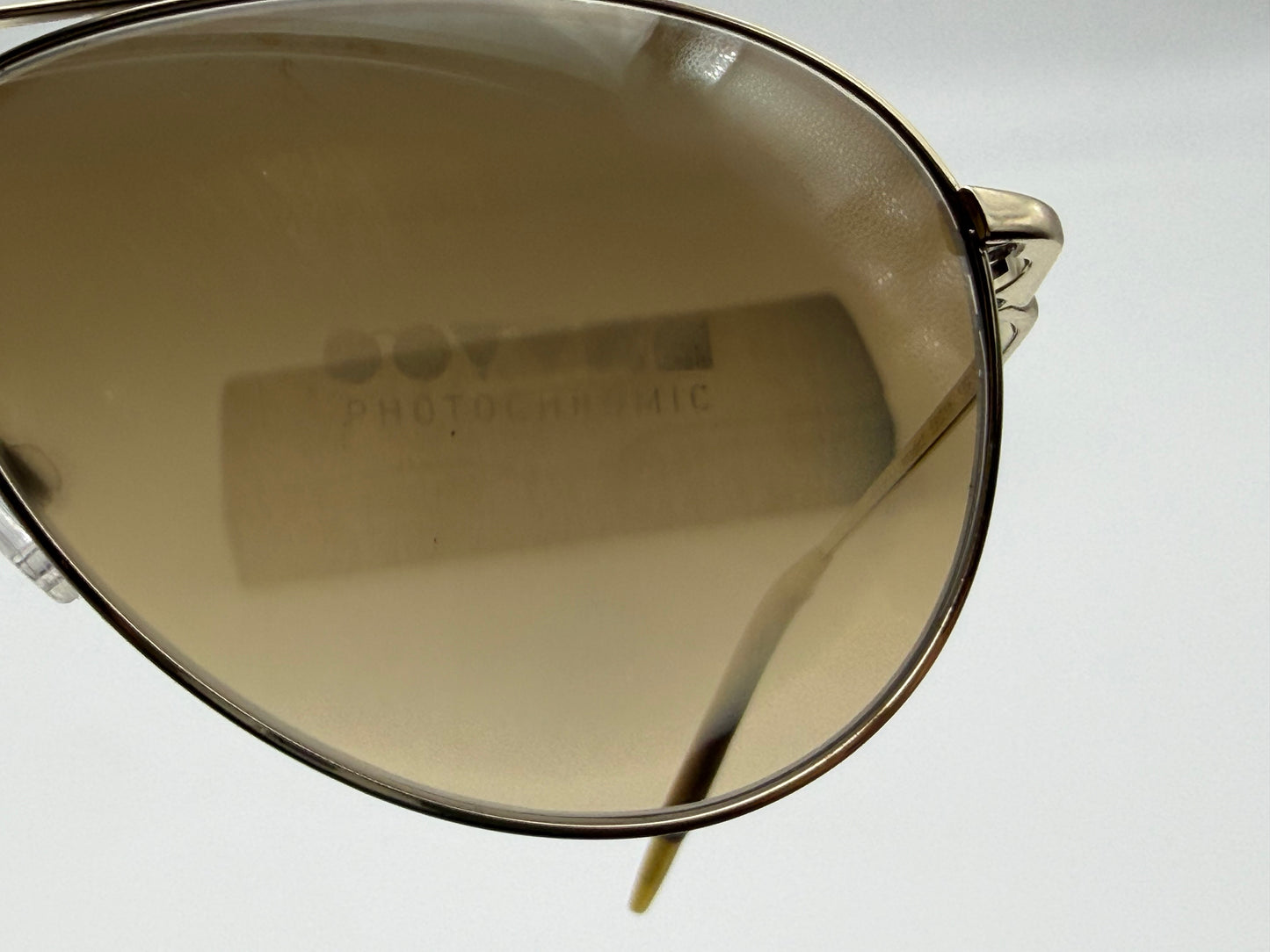 Oliver Peoples Benedict 59mm OV 1002 S 5035P1 Gold / Brown Gradient Photochromic Polarized Italy Preowned