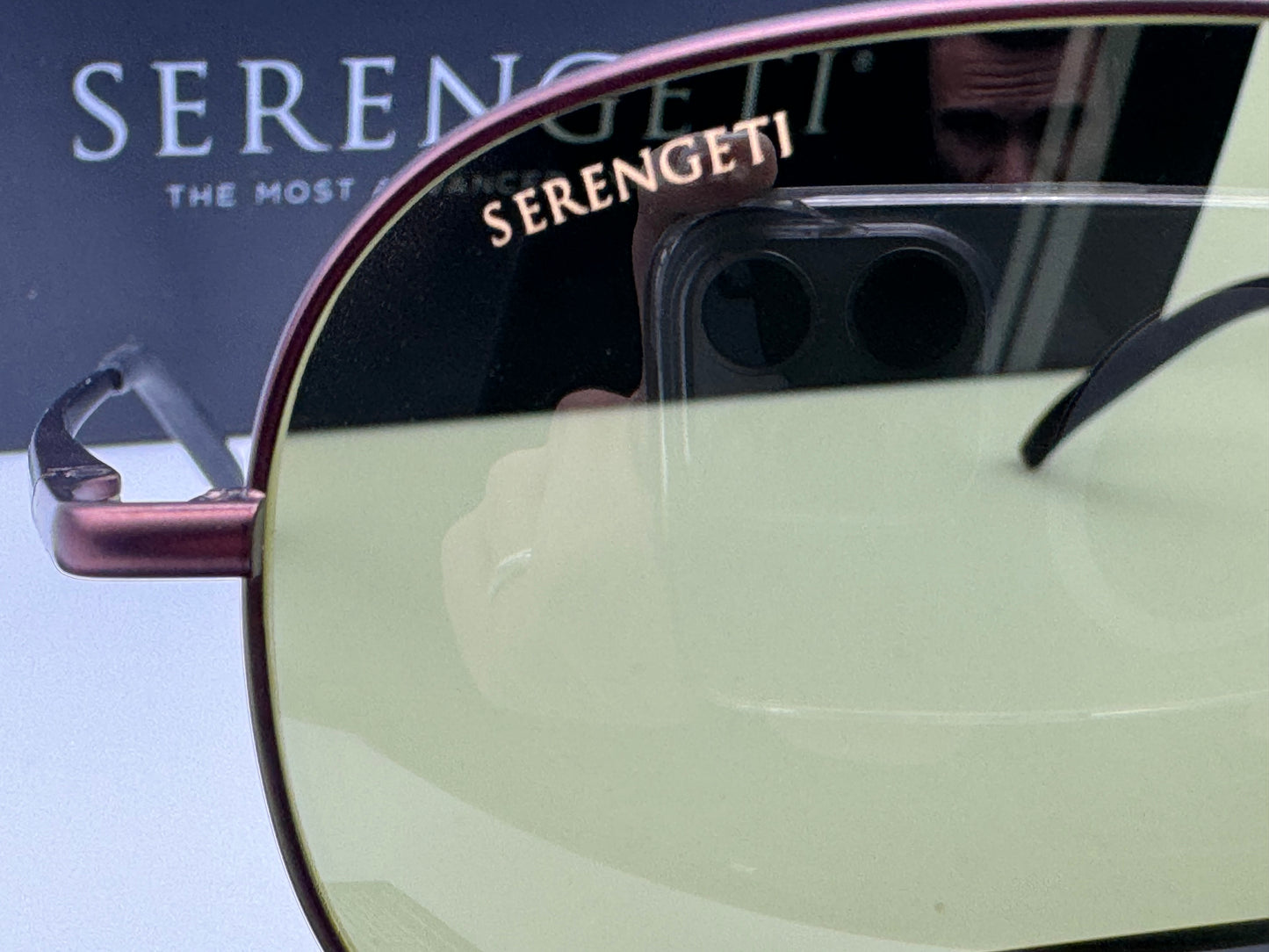Serengeti Carrara 59mm SS 014001 Matte Henna 555nm Photochromic Glass Lens Italy NEW