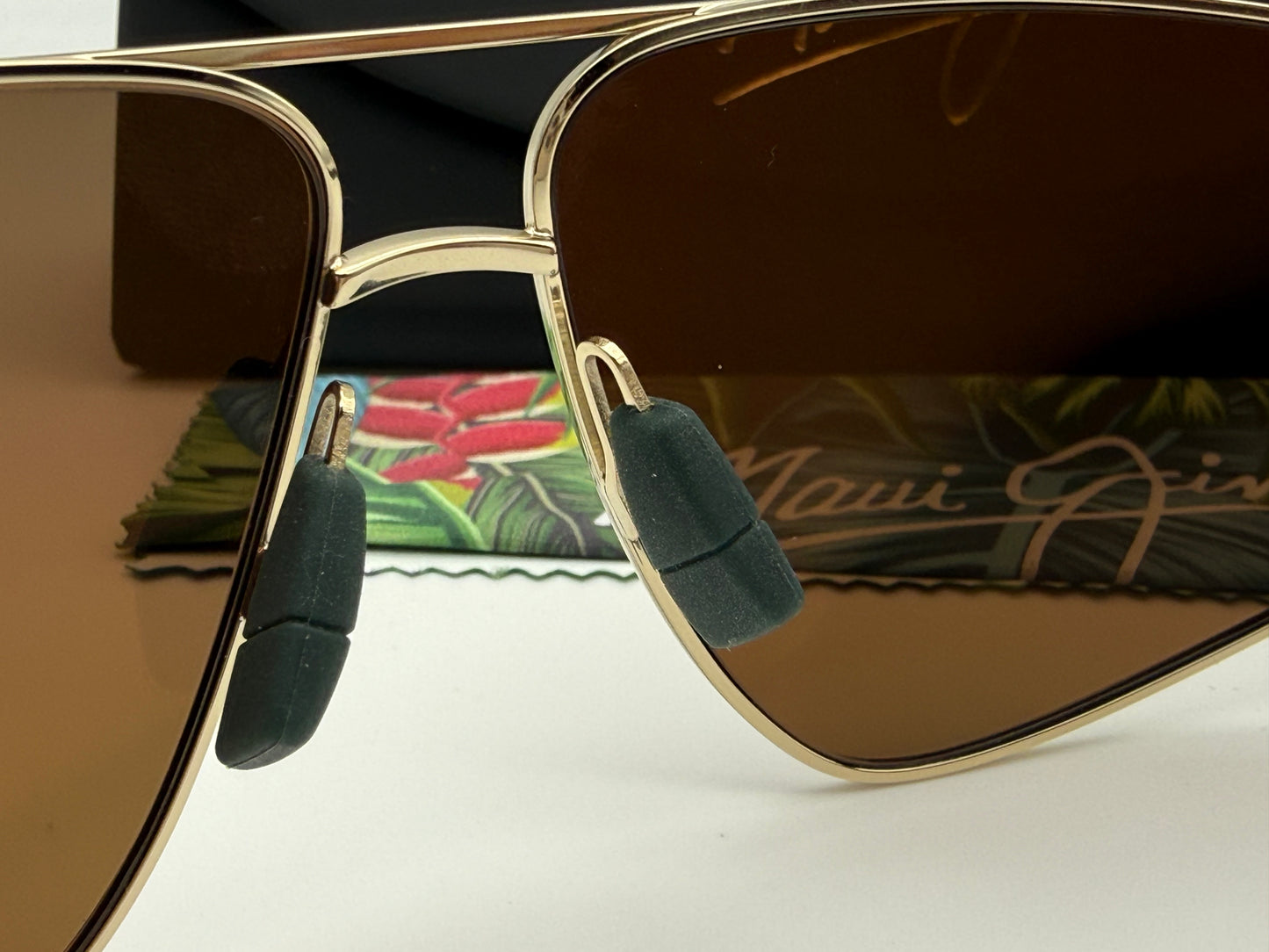 Maui Jim Keawawa 60mm Shiny Gold / Dual Mirror Gold to Silver MJ 0620 Glass Italy NEW