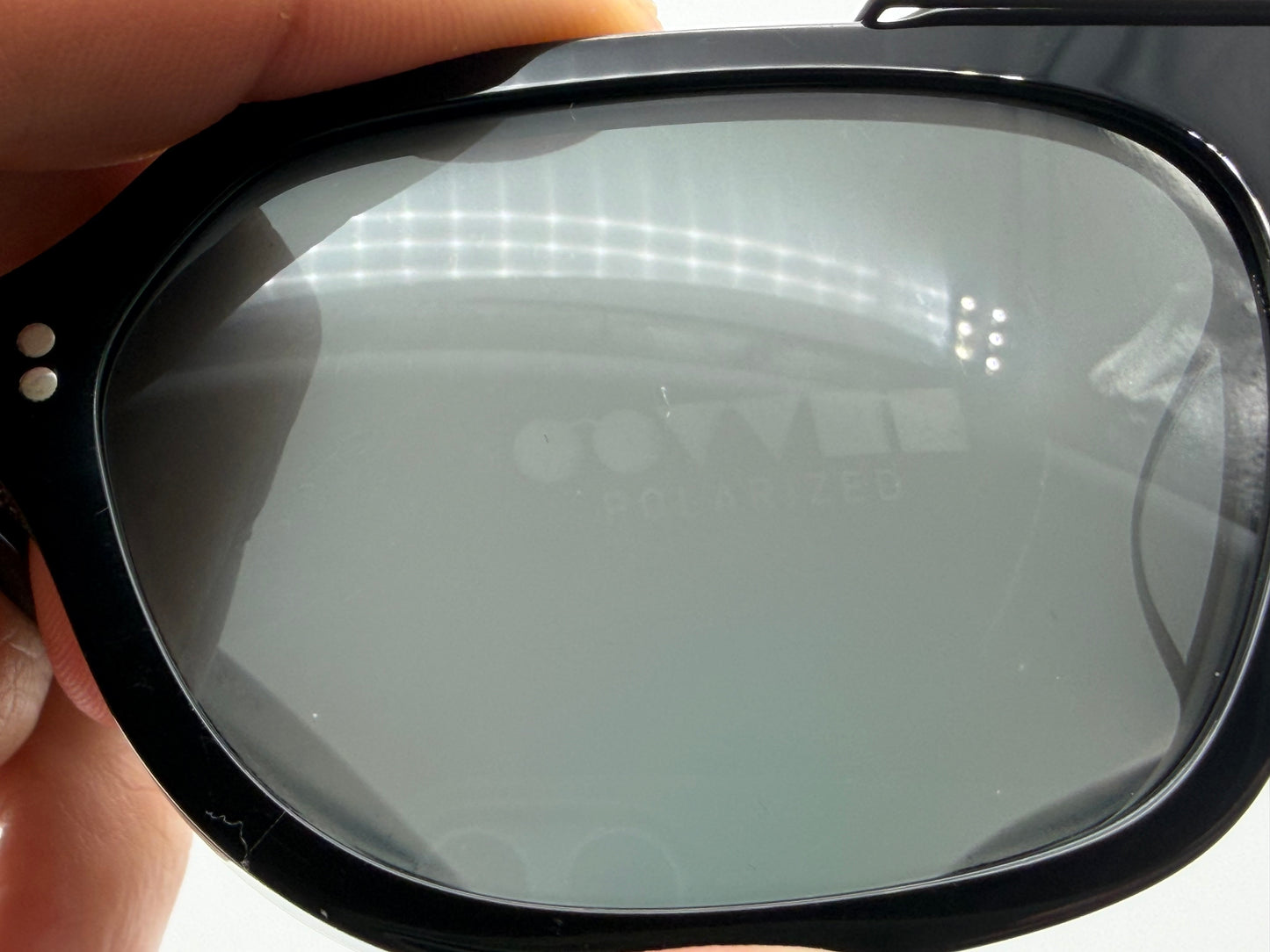 Oliver Peoples Estin 58mm Black Acetate / Midnight Express Polarized Crystal Lens Japan Preowned