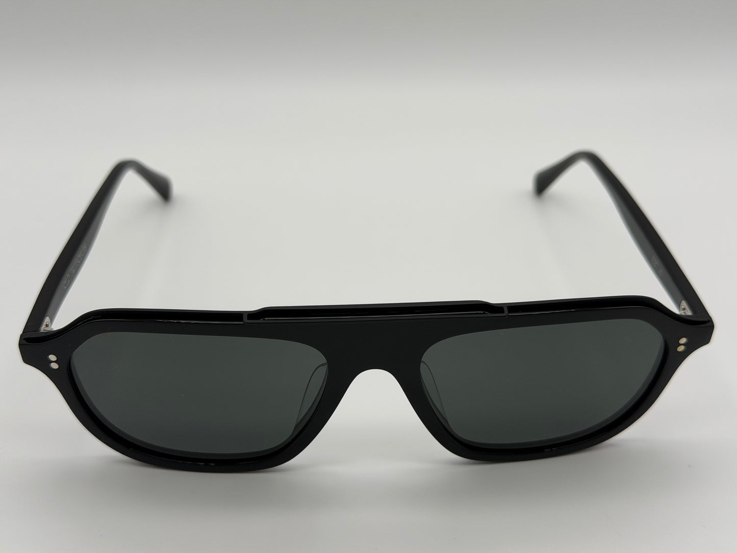 Oliver Peoples Estin 58mm Black Acetate / Midnight Express Polarized Crystal Lens Japan Preowned
