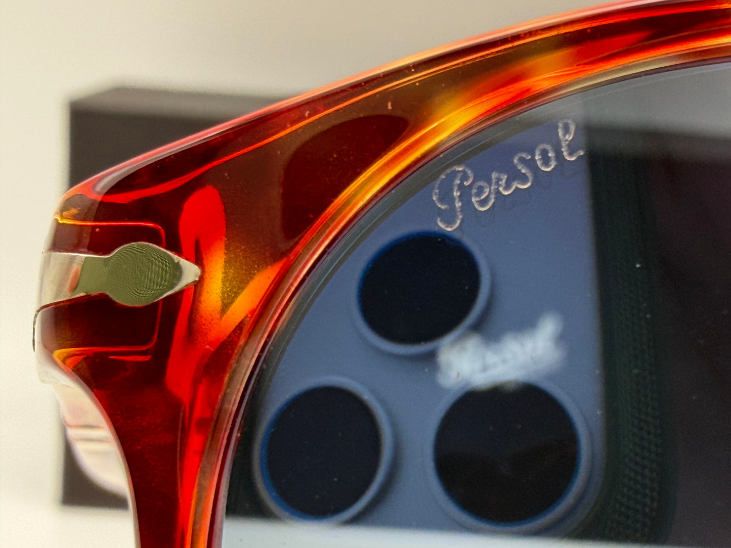 Persol 100 Years Limited Edition PO 6649 55mm 1917-2017 Red Tortoise / Blue Made In Italy  NEW