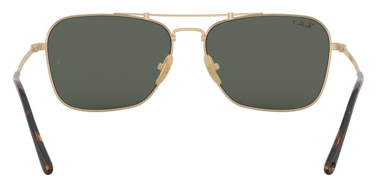 Ray-Ban Caravan Titanium 58mm 23K Gold Plated Frames / Polarized