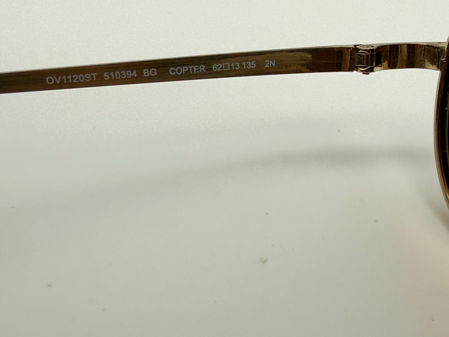 Oliver Peoples Copter 62mm OV 1120 ST 510394 Brushed Gold / Goldtone Gradient Titanium Japan Preowned