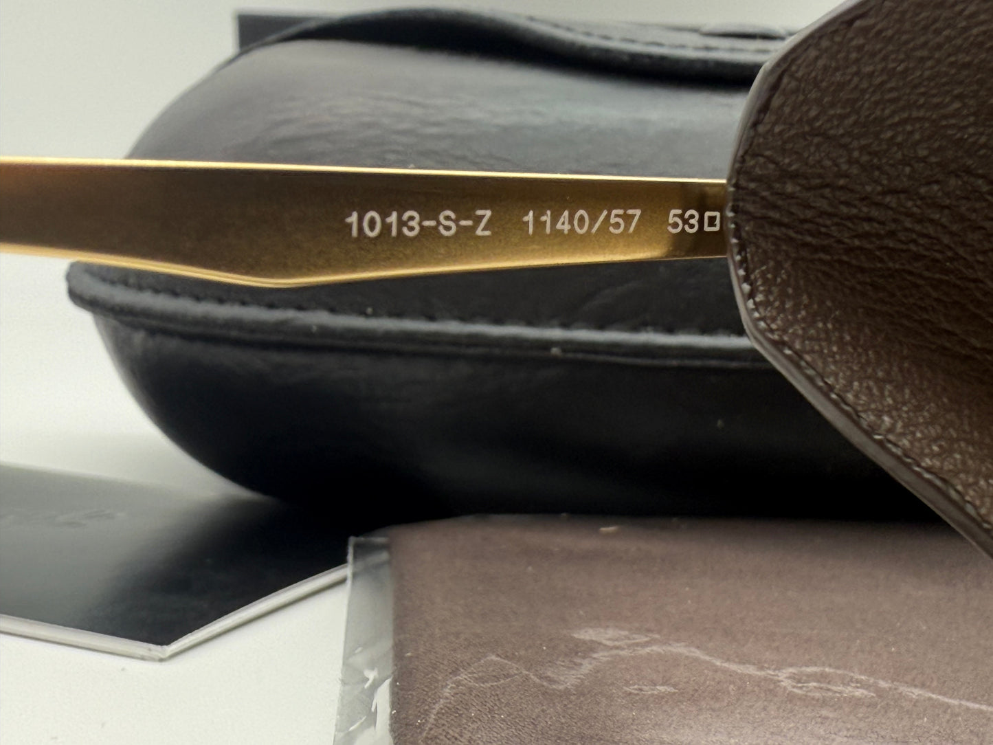 Persol PO 1013 SZ - Protector 53mm Gold / Brown Polarized Glass Itlay NEW