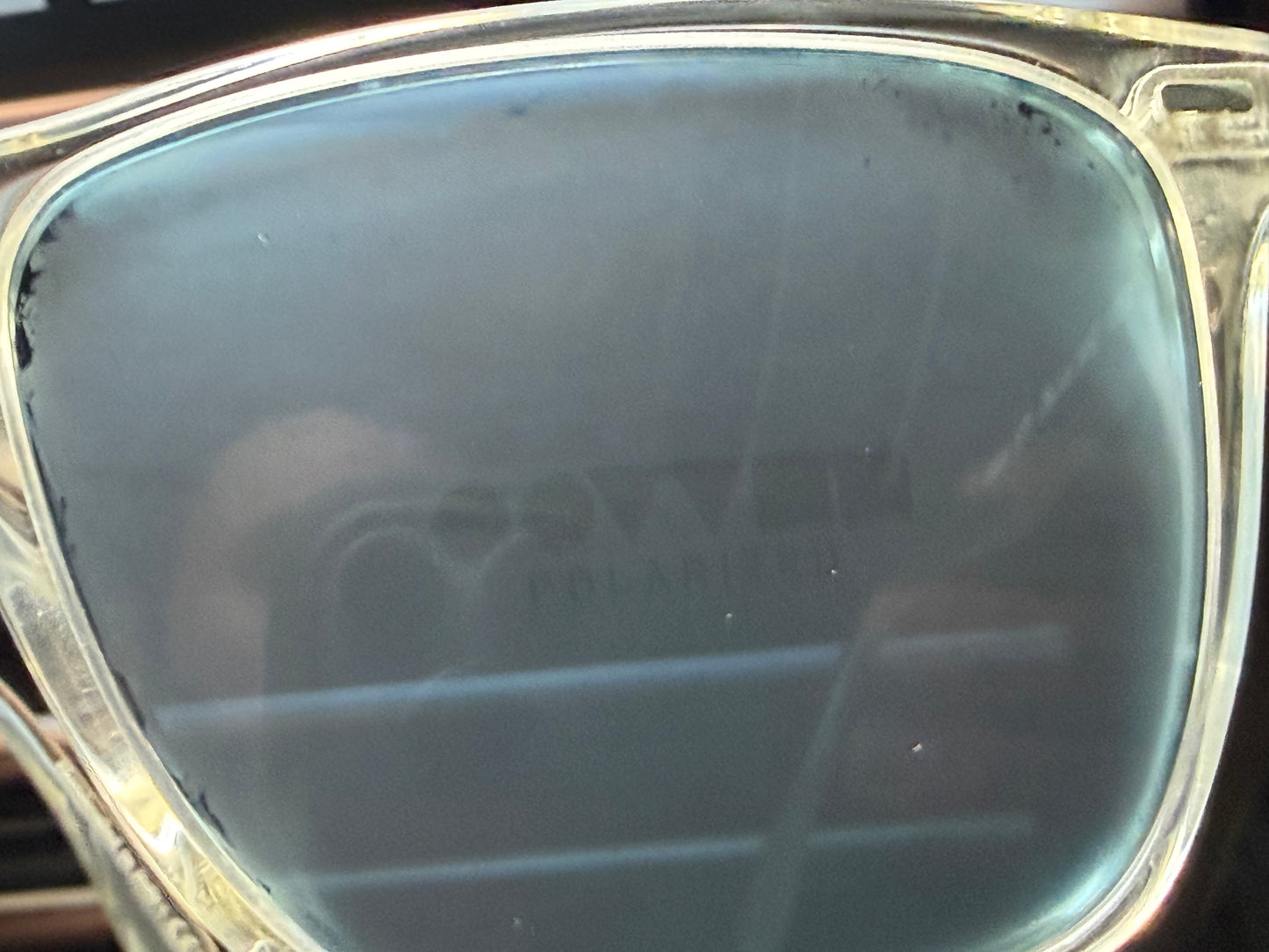 Oliver Peoples Ollis 51mm Pale Citrine / Teal Polarized OV5437SU 1692P1 Italy Preowned