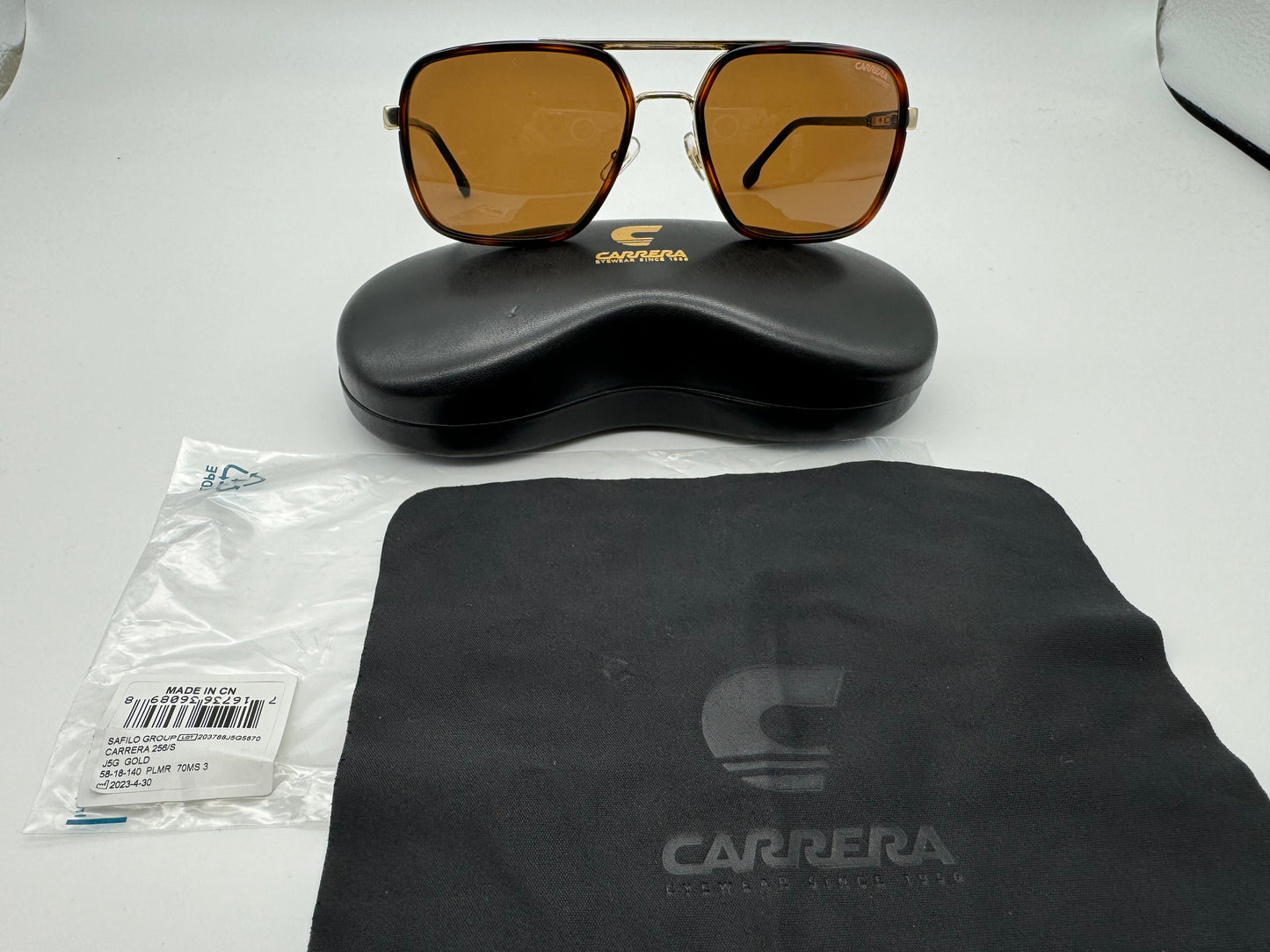 Carrera 256S Tortoise /Gold Brown Lens NEW