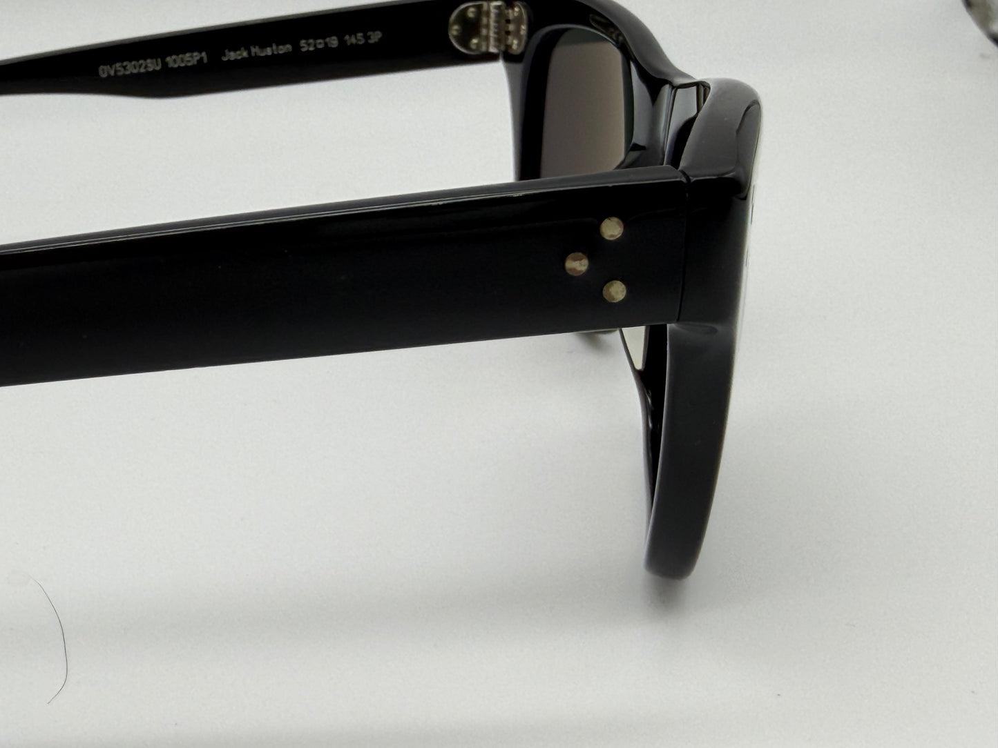 Oliver Peoples Jack Huston 52mm Black / Midnight Express Polarized VFX Glass Lenses OV 5302 1005P1 Italy Preowned