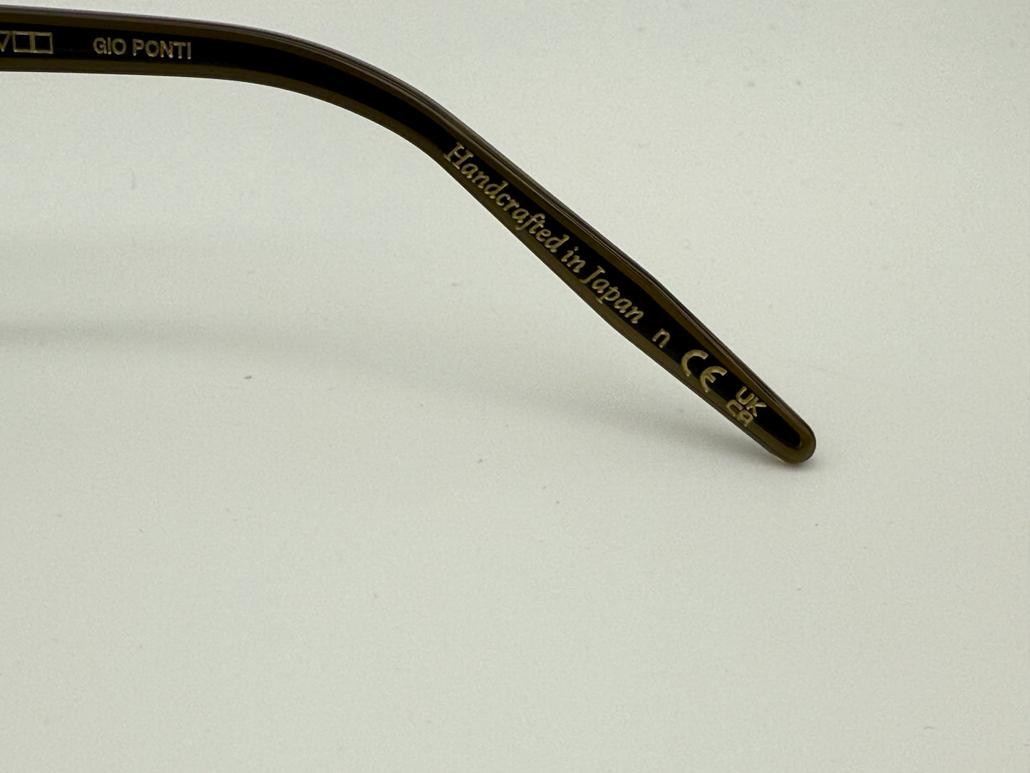 Oliver Peoples G. Ponti 5 47mm Dark Military Olive / Brown Antique Gold clip OV 5489 1576 JAPAN NEW