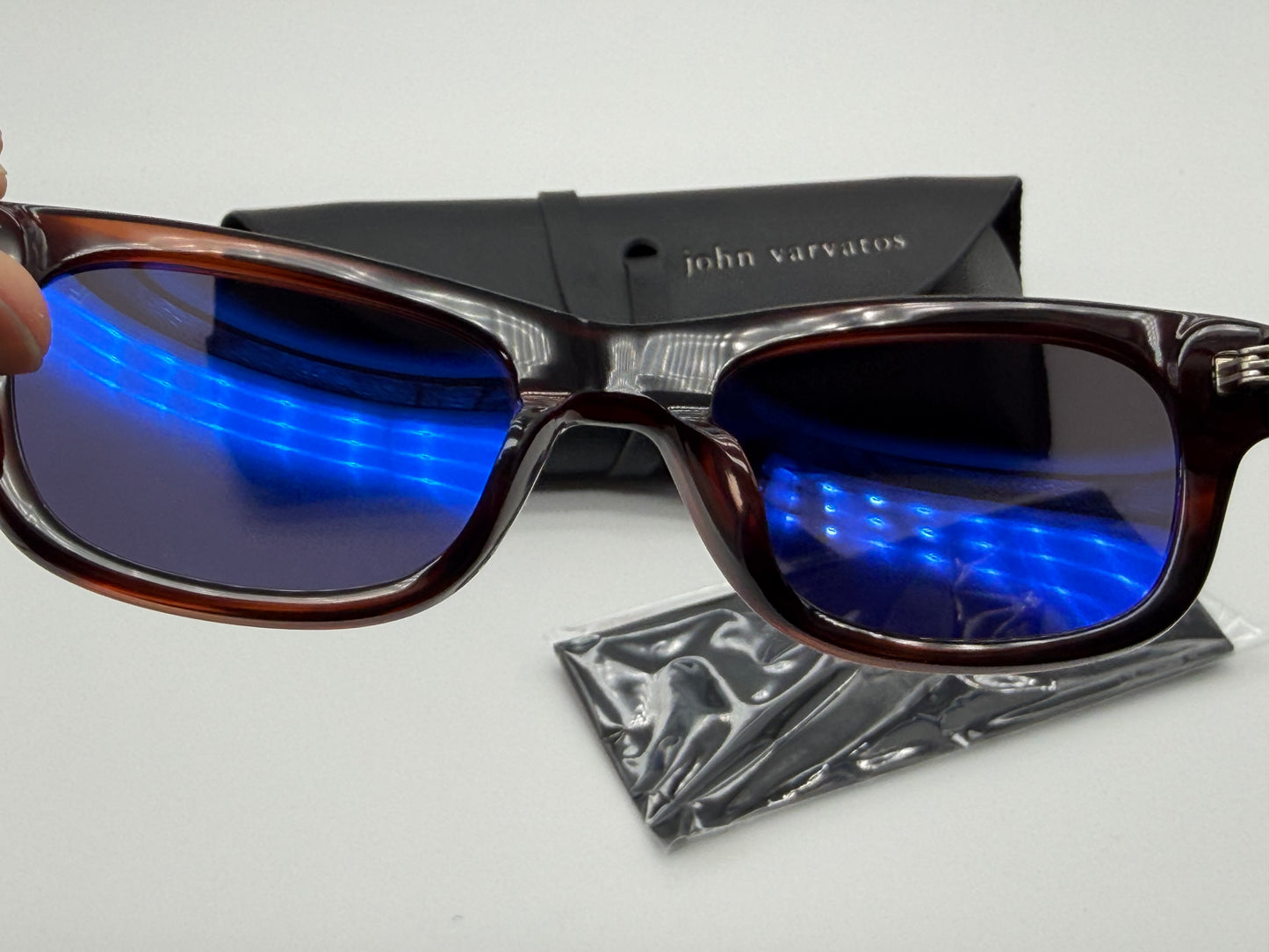 John Varvatos 52mm De Rigo REM Sunglasses JV V538 Brown Frame / Gray Lens Japan NEW