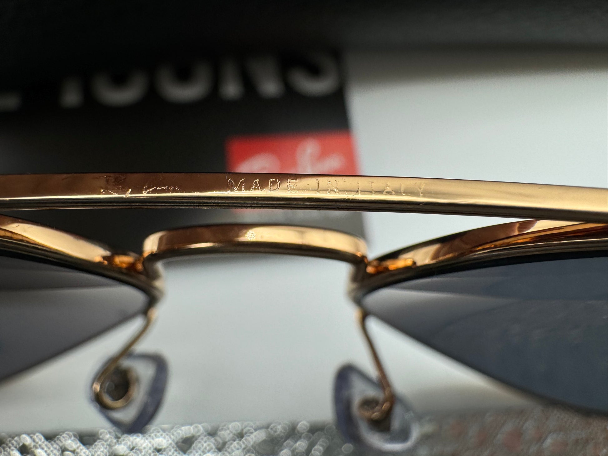 Ray-Ban Aviator 58mm Rose Gold Blue RB 3025 Large Metal 9202 R5