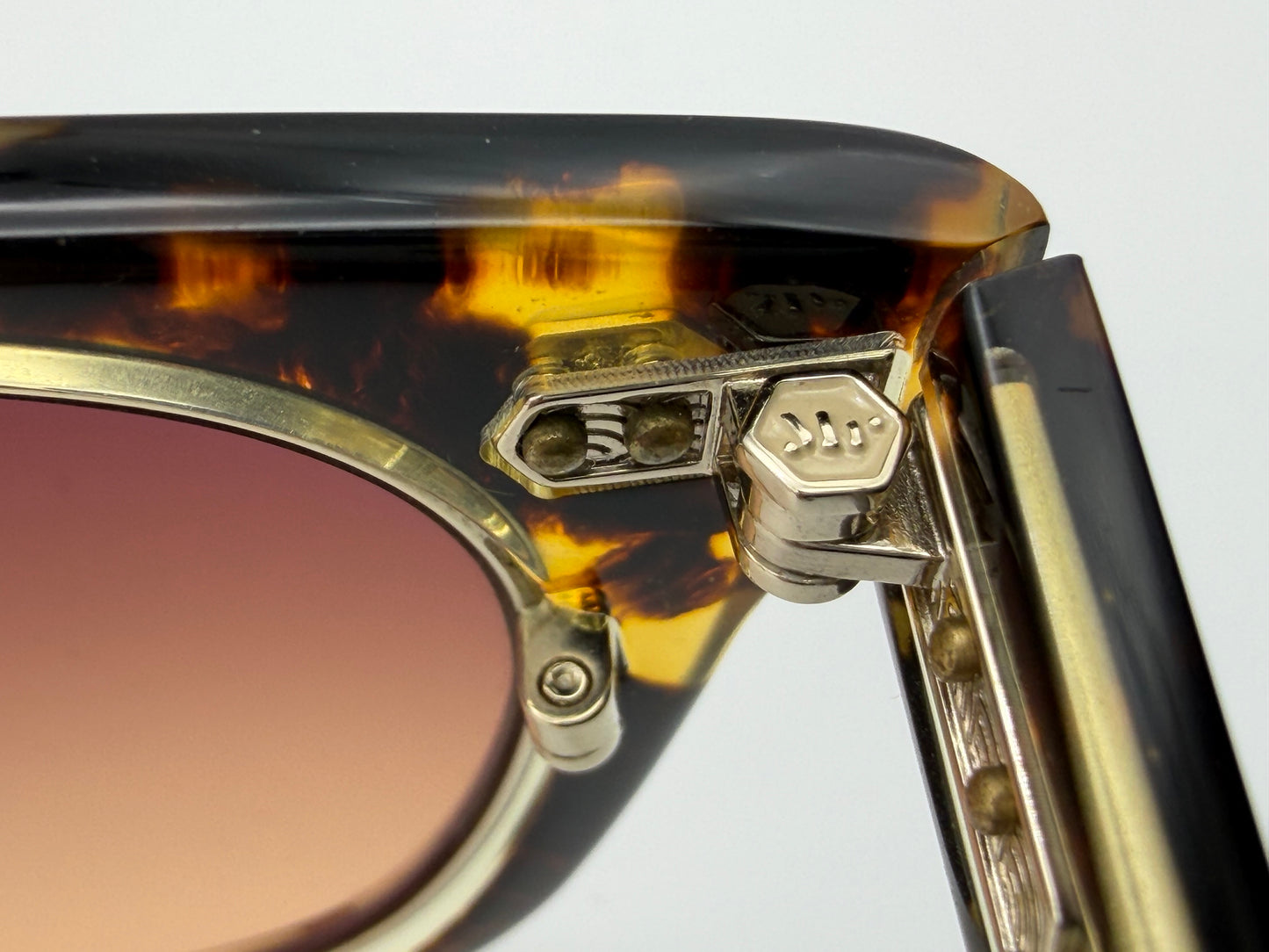 Mr. Leigh Hanalei 45mm Bohemian Tortoise / 12K White Gold Titanium Brown Gradient Japan NEW