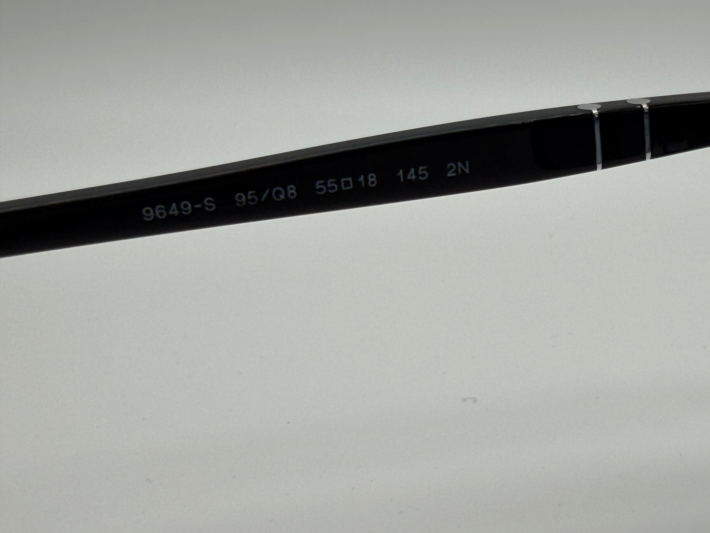 Persol PO 9649 S 55mm Black / Azure Gradient Blue 95 / Q8 Italy NEW