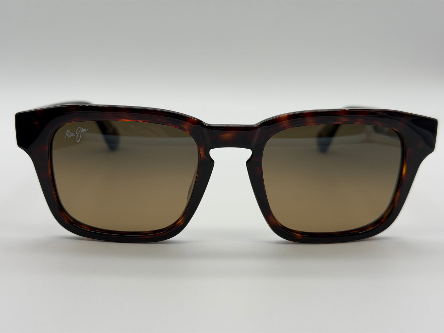 Maui Jim Maluhua 52mm Shiny Dark Havana / Transparent Yellow / HCL Bronze Super Thin Glass Lens Itlay NEW