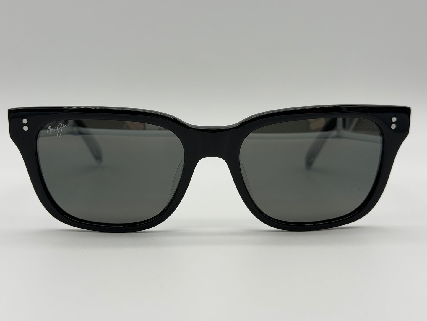 Maui-Jim Likeke 54mm Black - Crystal / Neutral Gray Polarized Bi - Gradient Mirror Italy NEW