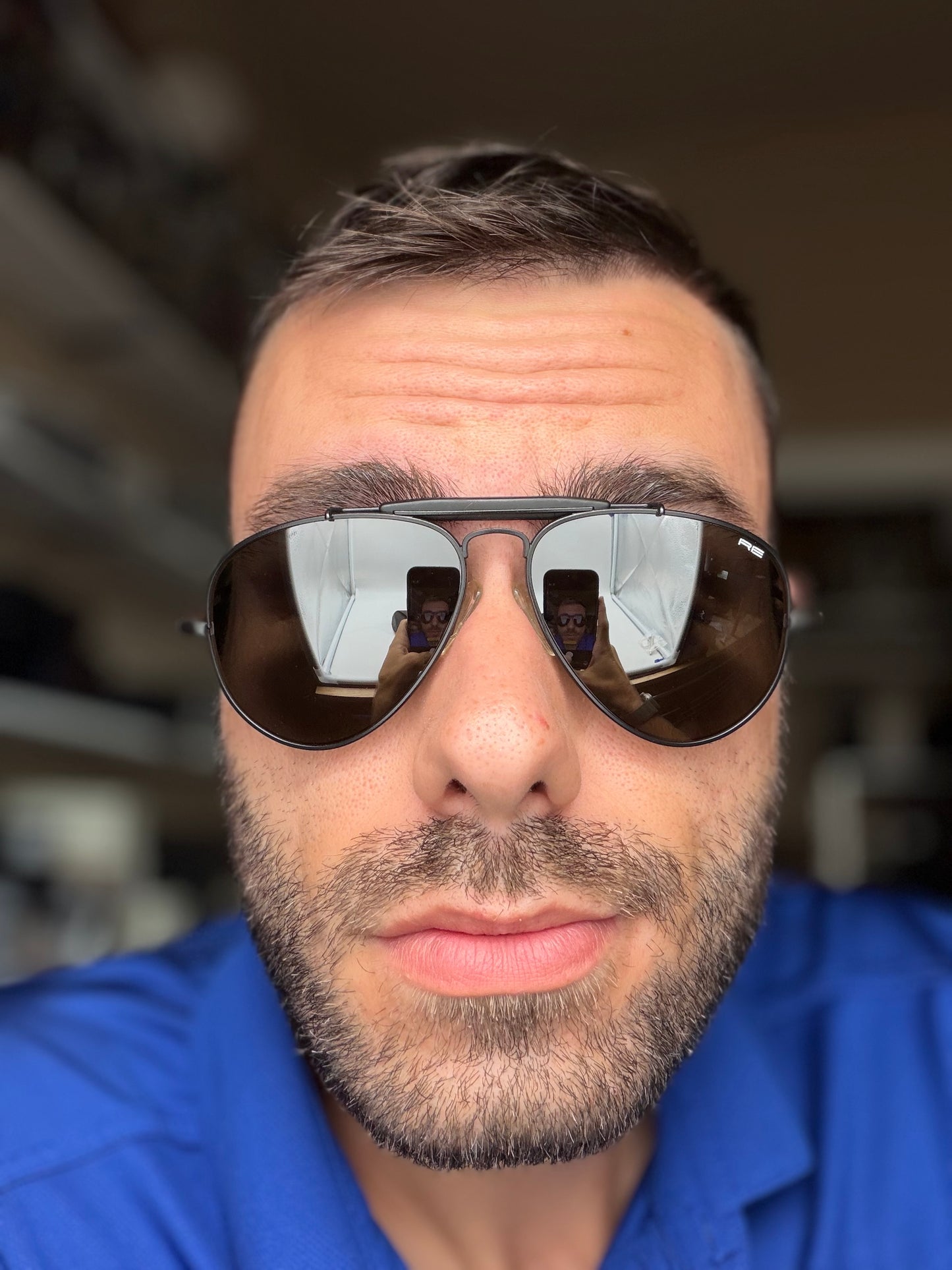 Randolph Engineering x Michael Bastian 58mm Matte Black / Silver Mirror Glass lenses Cable Temples