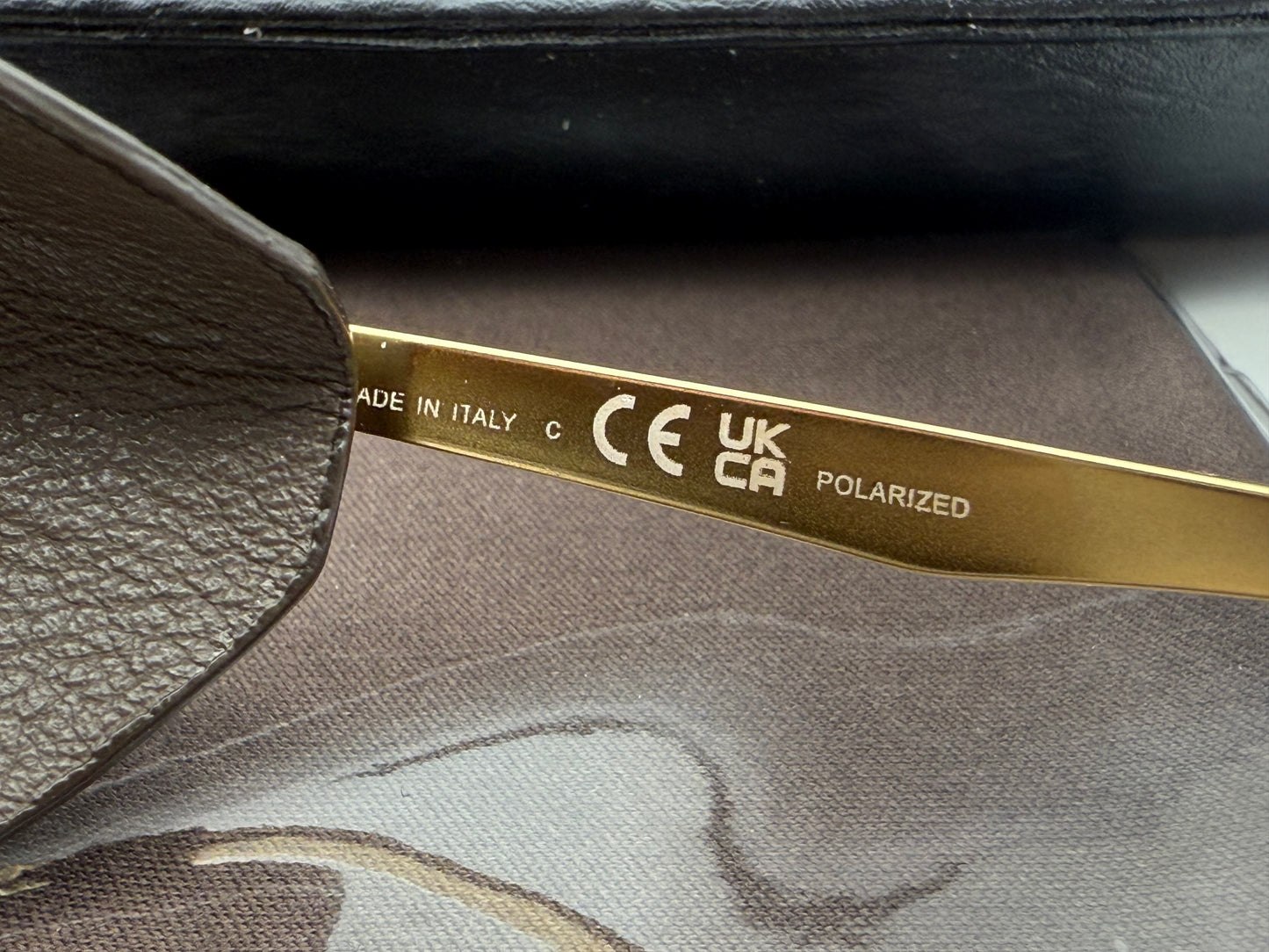 Persol PO 1013 SZ - Protector 53mm Gold / Brown Polarized Glass Itlay NEW