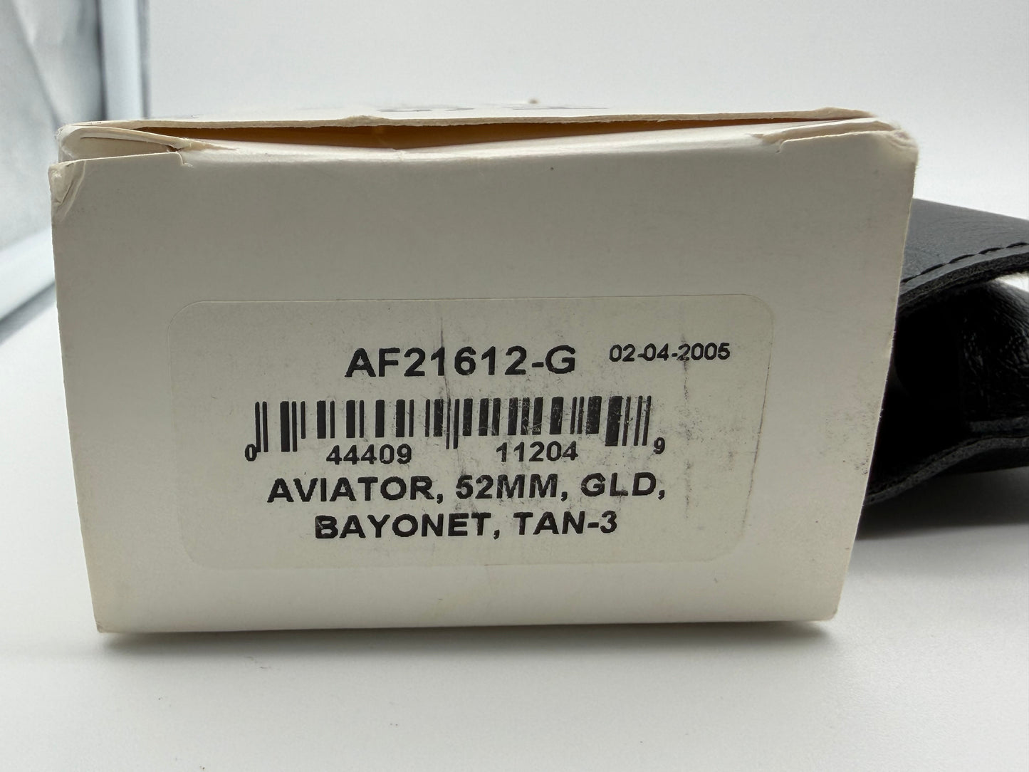 Vintage Randolph Engineering Aviator 52mm Gold / American Tan Bayonet AF 21612 G New Old Stock