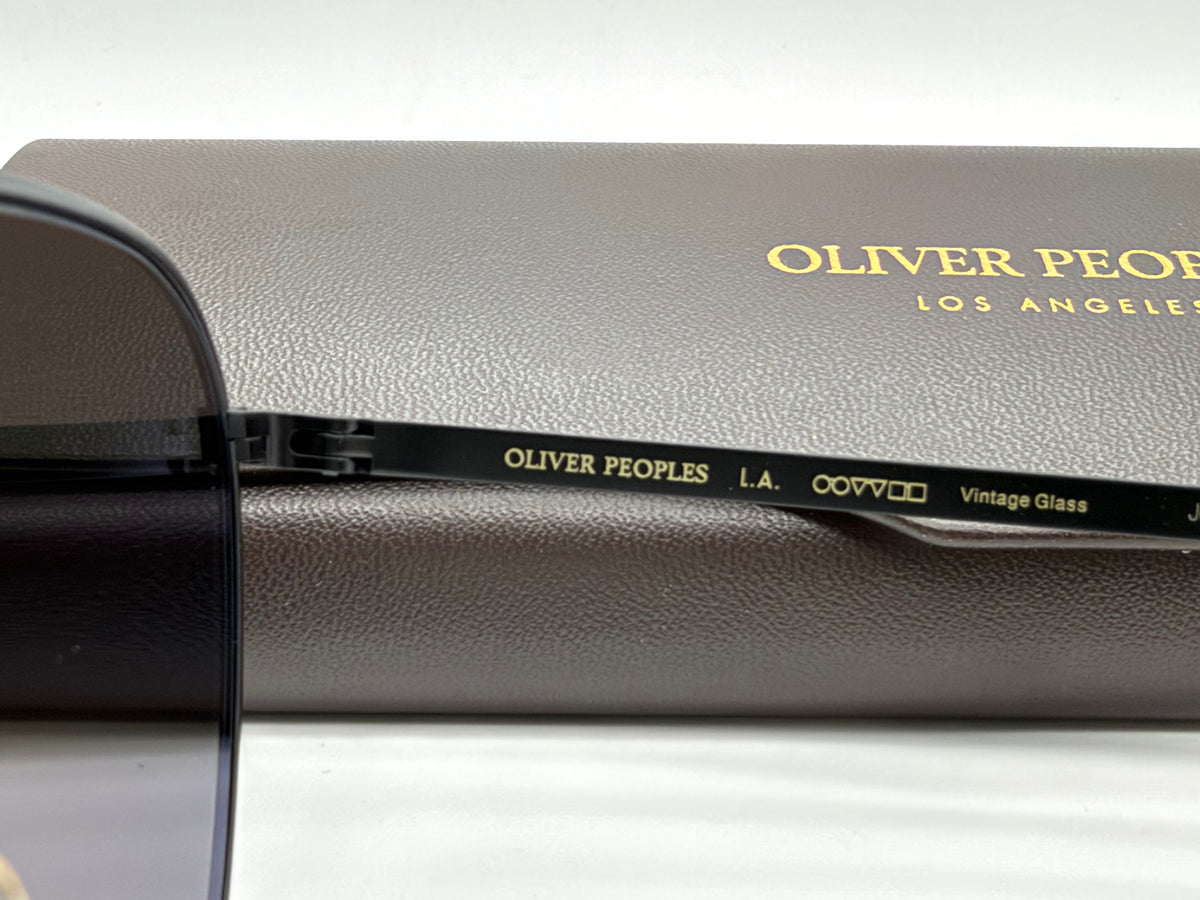 Oliver Peoples Rynn 49mm Matte Black Titanium  / Gray Goldtone OV1329ST 501739 Japan NEW